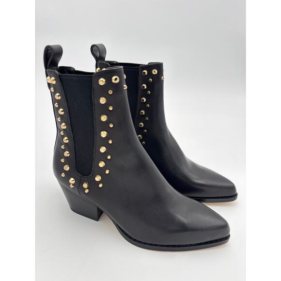Michael Kors Studded Leather Ankle Boot - Picture 1 of 5